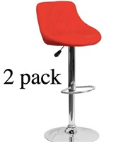 2pk Flash Furniture Red 32-in Bar Stools $224