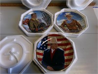 3 John Wayne collector plates