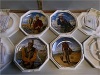 4 John Wayne collector plates