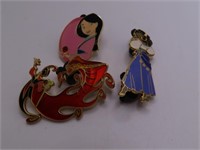 (2) DIsney MULAN Themed Collector's Pins
