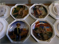 4 John Wayne collector plates