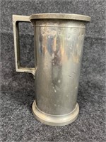 Antique Lidless Liter Pewter Measure