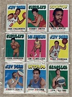 Collection of (9) Vintage NBA Basketball Cards