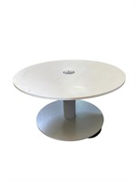 SteelCase white round table