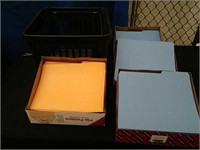 File Basket, 4 Boxes File Folders