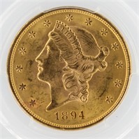 1894-S Double Eagle PCGS MS63 $20 Liberty Head