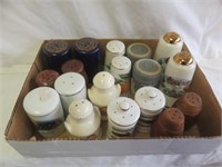 SELECTION OF VINTAGE SALT AND PEPPER SHAKERS