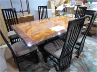 Italian Made Dining Room Table and 6 Chairs, Art D