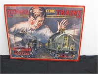 Vintage Lionel train Metal Sign