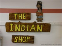 The Indian Shop Large Plank Wood Sign - 4pcs