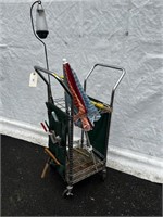 Rolling Metro Cart  & Garden Tools