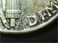 1942 DDR ERROR "Mercury" Silver Dime