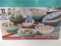 Signature Housewares Snack Bowl Set, 10pc