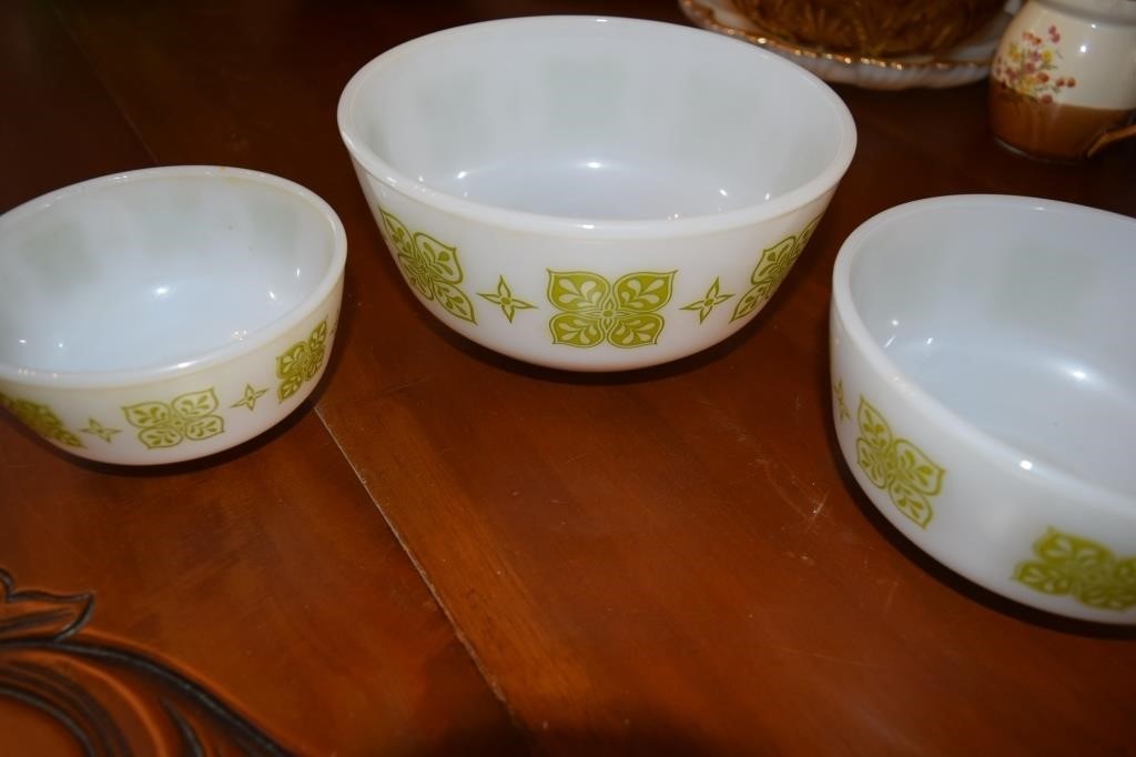 3 pc Set of Fire King Bowls