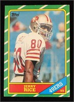 1986T #161 Jerry Rice Rookie Football Card