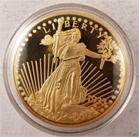 1933 REPLICA 24K Gold Layered $20 Gold St. Gaudens