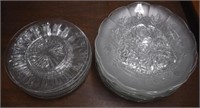 Assorted Crystal Salad Plates 2 Styles