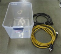 2- 30 Amp Extension Cords in Tote