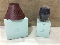 Partylite glass and shade