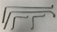 4 MAC Offset Wrenches,1/4-9/16"