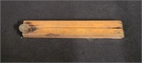 Vtg 24 Inch Folding Wooden Ruler