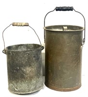 Vintage Galvanized Paint Cans
