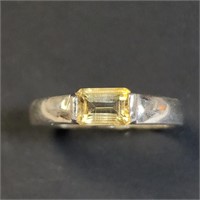 $120 Silver Citrine(0.6ct) Ring