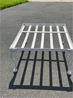 White Metal Outdoor Accent Table - No Shipping