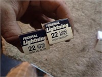 (100) Federal Lightning 22LR Cartridges- 2 Boxes!