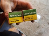 (100) Rem. 22 LR Cartridges - 2 Boxes