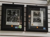 2 PC - FRAMED & MATTED PRINTS - "3000 MILES TO GRA