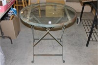 GLASS PATIO TABLE