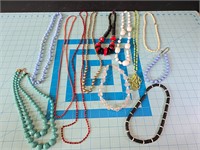 large lot of costume necklaces