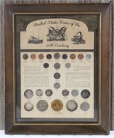 United States Coins of the 20th Century Display