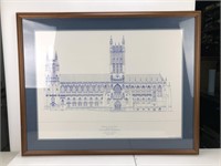 Print of South Elevation of National Cathedral