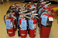 22 Fire extinguishers-various sizes