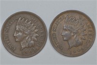 1903 and 1904 Indian Head Cents