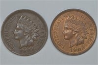 1901 and 1902 Indian Head Cents