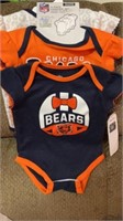 3 new onesies Chicago Bears size 9 months