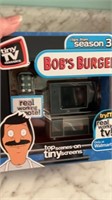 Tiny TV with working remote featuring Bobs