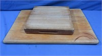 2 Wood Cutting Boards