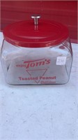 Tom's Peanut Canister with Metal Lid