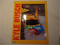 AUTOGRAPHED KYLE BUSCH GLOSSY