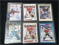 (7) 1990'S NHL HOCKEY ROOKIE GOALIE CARDS