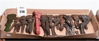LOT OF ASSORTED ANTIQUE ADJUSTABLE WRENCHES