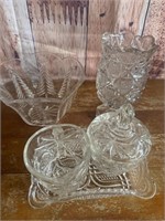 6 pc Vintage/Antique Glass