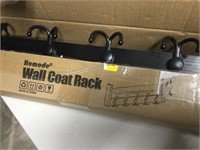 22.5” wide coat rack wall mount Black