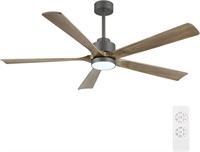 60 Modern Ceiling Fan with Light and Remote Contro
