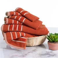 Lavish Home 6 Piece Combed Cotton Towels