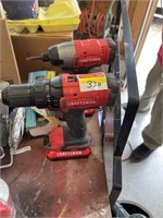 2 Craftsman drills with charger - works